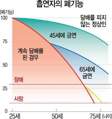 '흡연자의 무덤' COPD...계단 오를때 너무 숨 차면 의심을