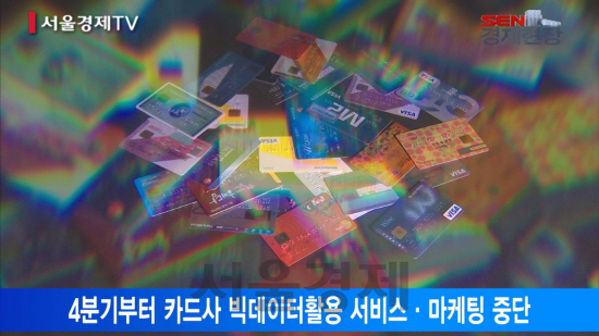 [서울경제TV] 금감원, 카드업계 빅데이터사업 제동