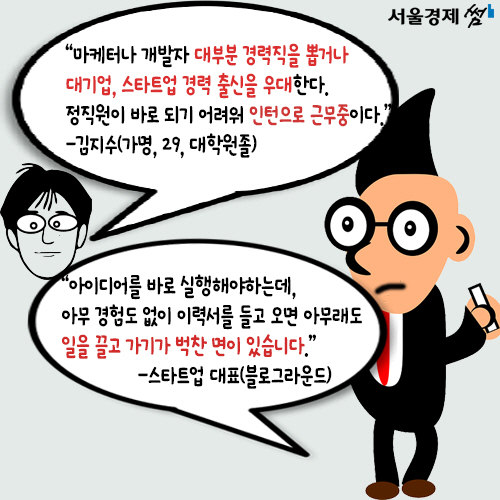 [카드뉴스] '스타트업인데 스타트할 수 없다니…' 취준생의 한숨