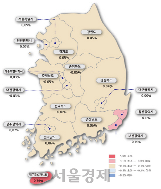 추가분담금 갈등 서울 강동 아파트값 올해 처음 떨어져...전국 0.05% 상승