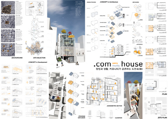 SH대학생 주택설계공모전 최우수상 수상작 ‘닷컴하우스’ <BR><BR><div class=
