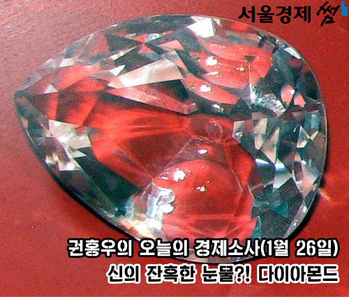 [권홍우의 오늘의 경제소사]신의 잔혹한 눈물?! 다이아몬드