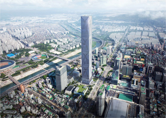 오는 2021년 강남구 삼성동 옛 한전부지에 들어서게 될 현대차 신사옥 글로벌비즈니스센터(GBC) 조감도 / 사진제공=서울시