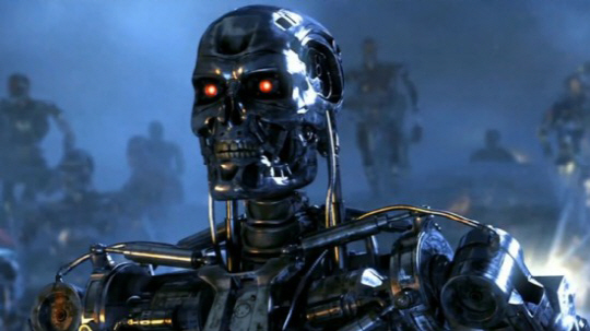 영화 ‘터미네이터’의 한 장면. ‘터미네이터’에서는 인공지능 ‘스카이넷’(Skynet)으로 인한 인류 파멸을 그린다.