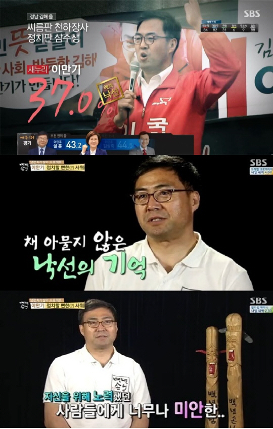 이만기, 20대 국회의원선거 출구조사 득표율 37% ‘낙선 예상’