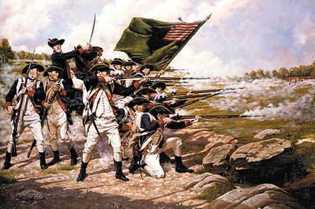 1775년 4월 19일 미국 메사추세츠 주 렉싱턴 지역에서 영국군과 식민지 미국 민병대 간 전투가 벌어졌다. 이는 미국 독립전쟁의 도화선이 됐다. 미국 독립전쟁을 묘사한 그림. /사진=구글