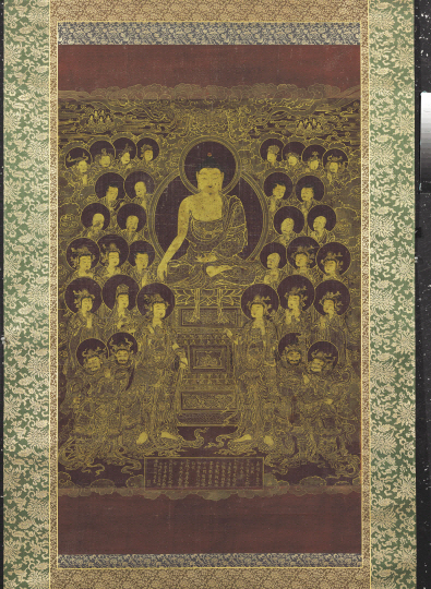 1560년 경 문정왕후의 발원으로 제작된 조선시대 불화가 뉴욕 크리스티 경매에서 한국 고미술 회화작품 중 최고가인 180만5,000달러(약 20억원)에 낙찰됐다. /사진제공=크리스티 한국사무소