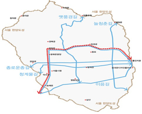 서울도심보행길. /사진제공=서울시