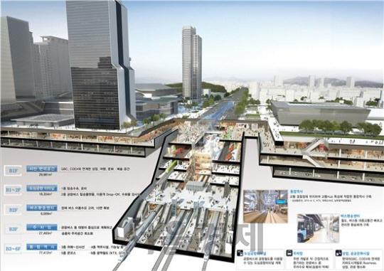 영동대로 복합환승센터 조성, 지하버스환승센터-도심공항터미널… 2021년 완공