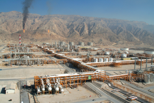 지난 2009년 GS건설이 준공한 이란 사우스파스 가스 플랜트 9, 10단계 프로젝트 현장 전경.   /사진제공=GS건설