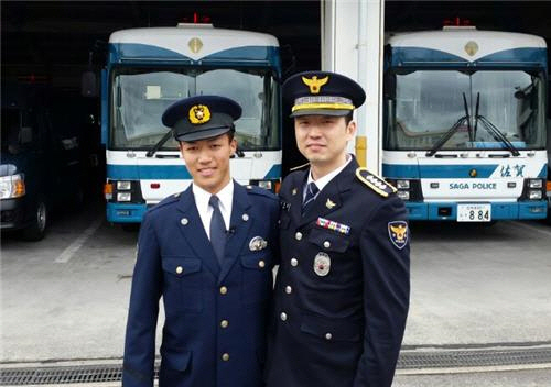 한국 경찰관에 반해 경찰꿈 이룬 일본 청년