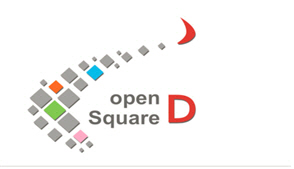 행정자치부와 정보화진흥원이 최근 숙명여대에 개소한 ‘오픈스퀘어-D’의 CI. ‘데이터로 꿈을 디자인하라’는 의미를 담고 있다.