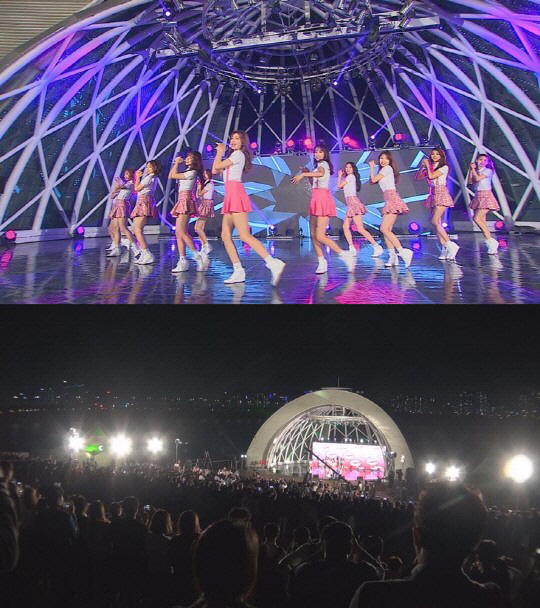 ‘택시’ 아이오아이, 게릴라 콘서트 ‘5천명 모여’ 대세인증