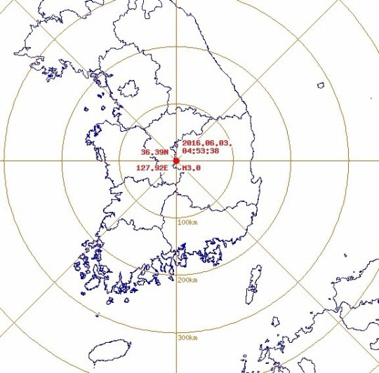 경북 상주에서 규모 3.0 지진, 대전에서 40km 떨어진 곳