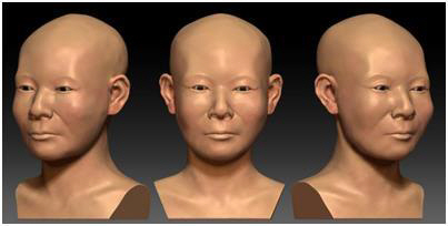국내 연구진이 경주시에서 발굴된 신라 시대 여성 유골을 토대로 컴퓨터 기법을 활용해 당시 얼굴 모습을 복원했다. 사진은 복원한 얼굴. /출처=서울대