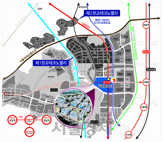 알파돔시티 위치와 조감도.