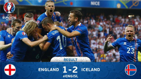 ‘유로2016’ 아이슬란드, 종주국 잉글랜드 넘어서 ‘유로 본선 첫 진출에서 8강까지…8강서 프랑스와 대결“