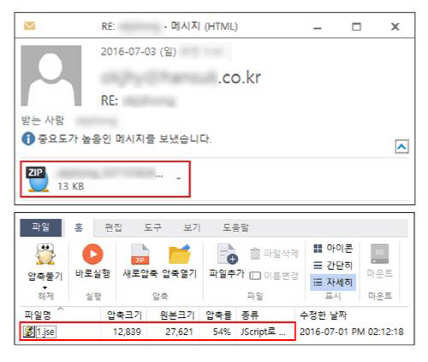 케르베르 랜섬웨어 변종./출처=이스트소프트 제공