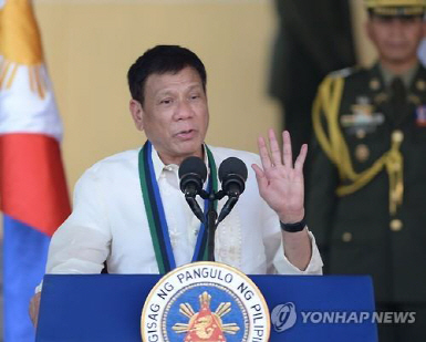 ‘범죄와의 전쟁’을 선포한 필리핀의 로드리고 두테르테 대통령./출처=연합뉴스