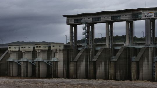 군사분계선(DMZ)에서 북쪽으로 42.3㎞ 떨어진 임진강 본류에 있는 황강댐/사진=연합뉴스