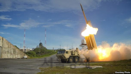 지난 2013년 9월 미군의 고고도 미사일 방어체계인 ‘사드(THAAD)’ 시험발사 장면. /사진제공=미 국방부 미사일방어청