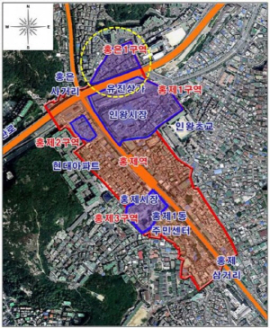 홍은1재정비촉진구역 위치도