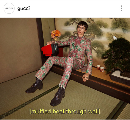 인스타그램에서 논란이 되고있는 사진./출처=구찌(Gucci) 공식 인스타그램