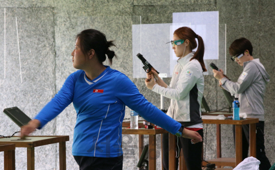 남북한 대표선수들 합동 훈련