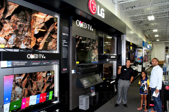 LG전자, 북미 최대 가전 유통업체 베스트바이 매장에 올레드 체험존 설치