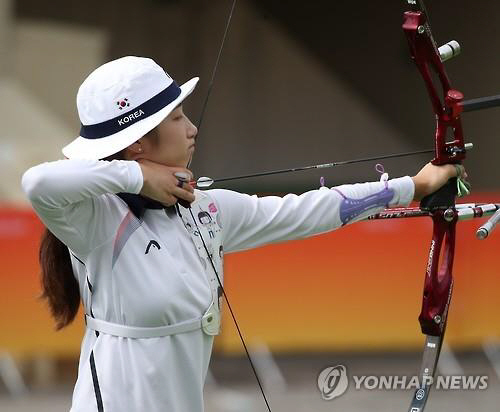 리우데자네이루 올림픽에 나서는 한국 양궁대표팀의 ‘최미선(20·광주여대)/사진=연합뉴스