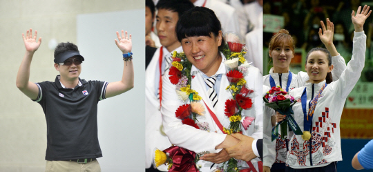 2016 리우 올림픽 남자 최고령 진종오(37·사격), 여자 최고령 오영란(44·핸드볼), 최경량 남현희 (35·펜싱)