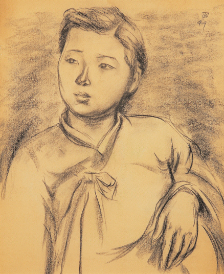 김종영이 임신중인 아내를 그린 1949년작 드로잉 /사진제공=김종영미술관