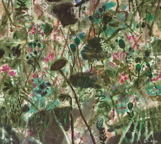 김종학 ‘잡초’, 198.5x223cm, 1987년작 /사진제공=조현화랑
