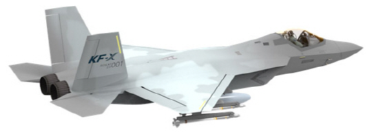 KF-X 전투기 모형도.  /연합뉴스