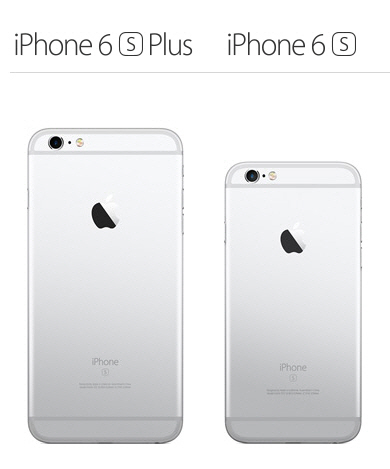 애플의 아이폰6s플러스·아이폰6s/출처=애플 홈페이지 캡처