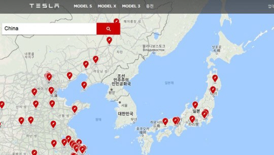 테슬라, 국내 사전계약 홈페이지 ‘독도 삭제, 일본해 표기’