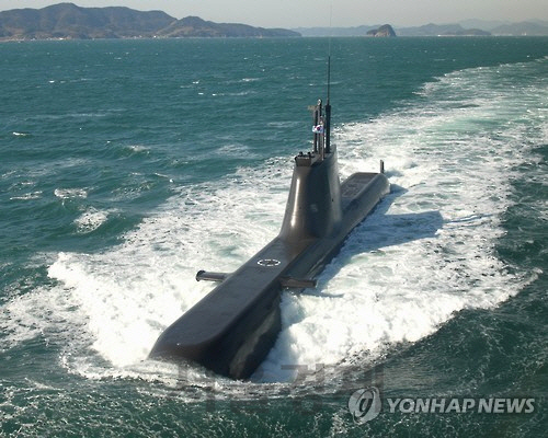 해군의 최신예 1,800t급 잠수함 ‘홍범도함’ /연합뉴스