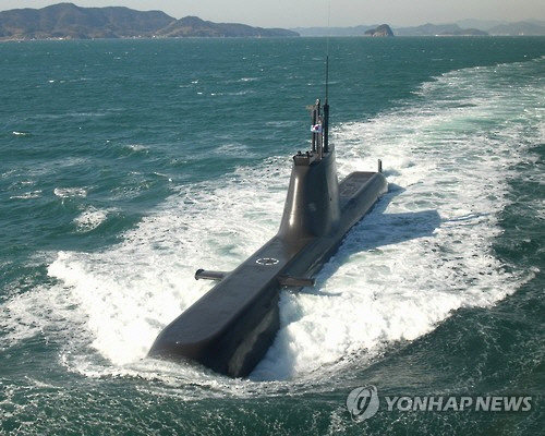 해군의 최신예 1,800t급 잠수함 ‘홍범도함’ . /연합뉴스