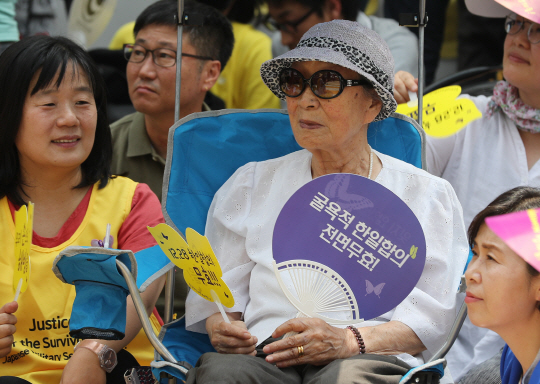 일본군 ‘위안부’ 피해자 김복동 할머니./연합뉴스