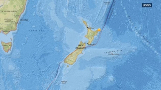 뉴질랜드 7.1 강진, 쓰나미 경보 ‘여진 50여 차례’