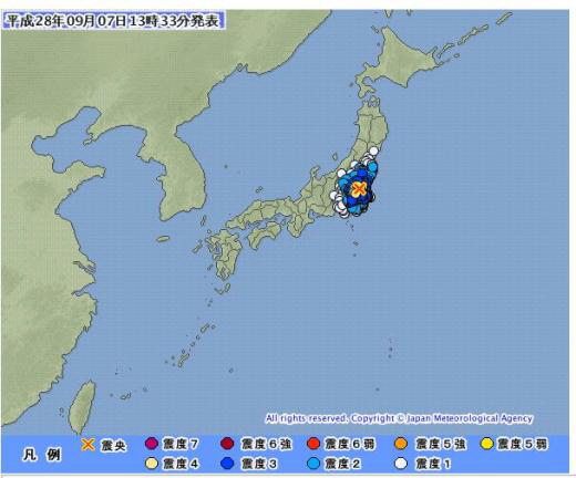 일본 지진 발생, 간토 이바라기현 남부 지역에서 ‘규모 4.9 지진 발생’