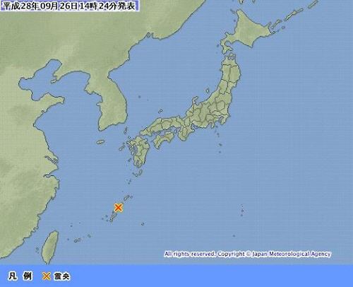 일본 지진, 가고시마 남부에서 규모 5.7의 지진 발생 ‘피해 우려 없다’