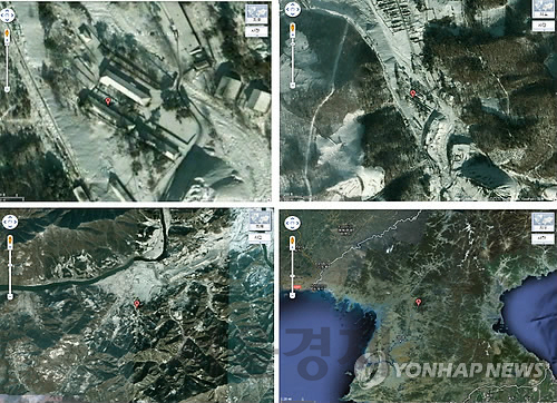 지난2011년 국정감사에서 공개된 북한 평남 북창의 18호관리소 위성사진./연합뉴스