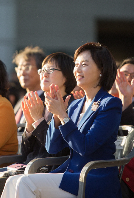 조윤선 문화체육관광부 장관이 ‘대한민국 아리랑 대축제’ 현장에 참석했다.