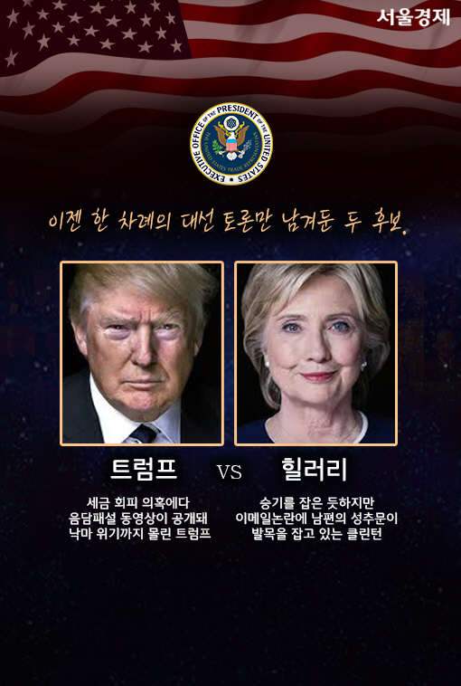 [카드뉴스]'성추문'으로 얼룩진, 美대선 후보 2차TV토론