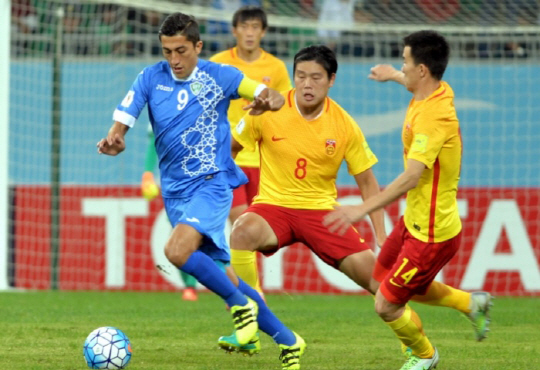 중국, 우즈벡에 0-2 완패…4경기 승점 1점, 월드컵 예산 탈락 하나?