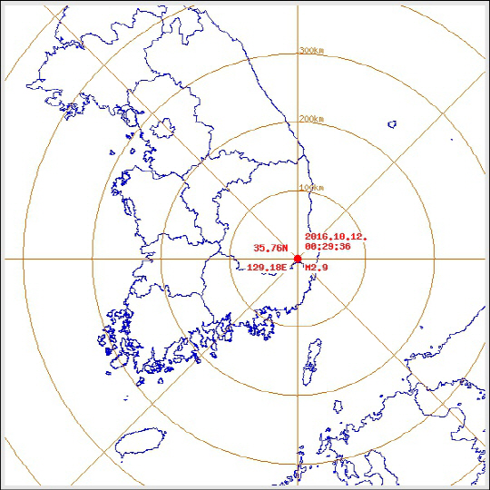경주 남남서쪽 9km 규모 2.9 여진 발생…475번째 여진
