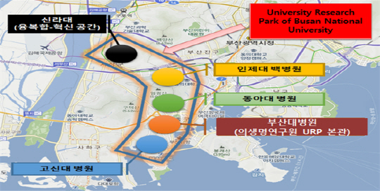 부산 대학산학연연구단지 조성 개념도./사진제공=부산시