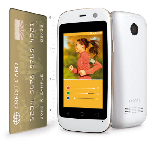 KT가 조만간 선보일 예정인 ‘포시 모바일 마이크로 X S240’. 세계에서 가장 작은 스마트폰이다. /사진=포시 모바일 홈페이지