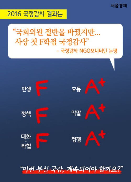 [카드뉴스] 자네, 나보다 더 웃길 자신 있는가? 국감 '코미디 빅리그'